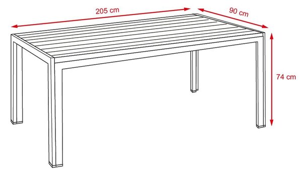Set mobilier de grădină VIKING XL +8x PARIS