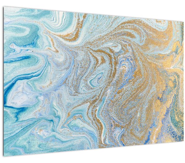 Tablou - Marmură albastră (90x60 cm)