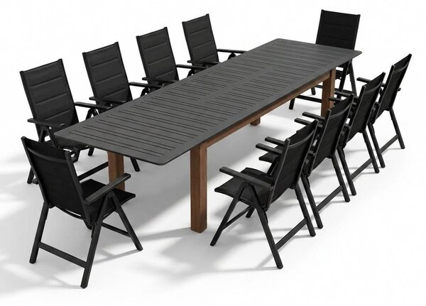 Set mobilier de grădină VALHALLA + 10x ISLA PLUS