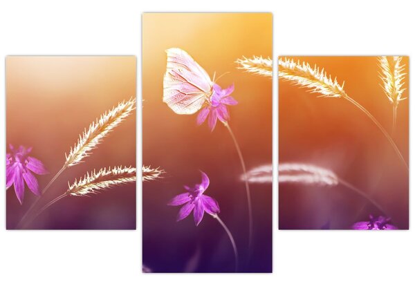 Tablou - Fluture roz (90x60 cm)