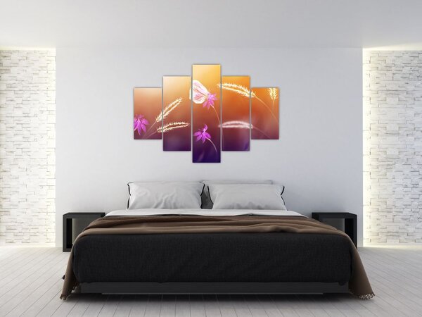 Tablou - Fluture roz (150x105 cm)