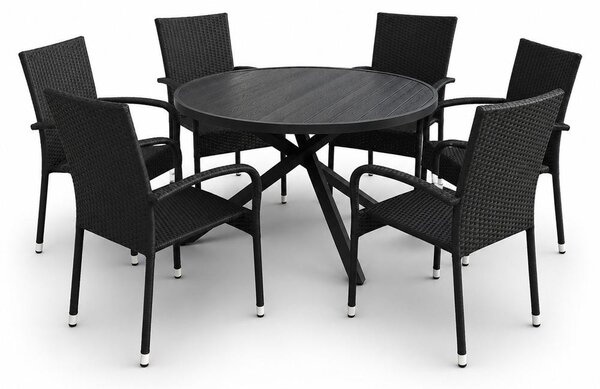 Set mobilier de grădină SIGRID + 6x PARIS