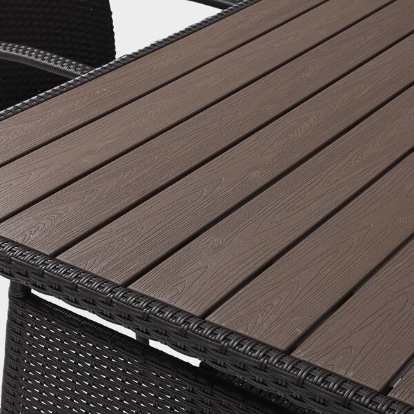 Set mobilier de grădină pentru dining AVENBERG TAVOLO maro