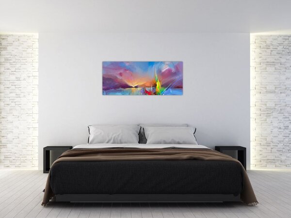 Tablou - Apus de soare (120x50 cm)