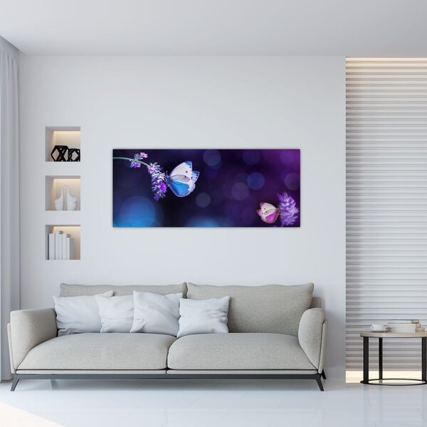 Tablou - Flutute în lavandă (120x50 cm)
