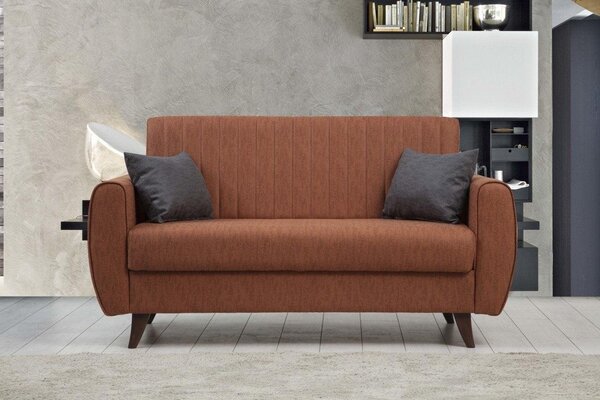 Canapea extensibila cu 2 locuri Alkon cu Lada de Depozitare, 158x86x77 cm