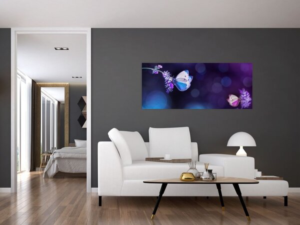 Tablou - Flutute în lavandă (120x50 cm)
