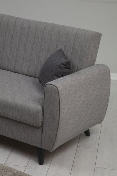 Canapea extensibila cu 2 locuri Alkon cu Lada de Depozitare, 158x86x77 cm
