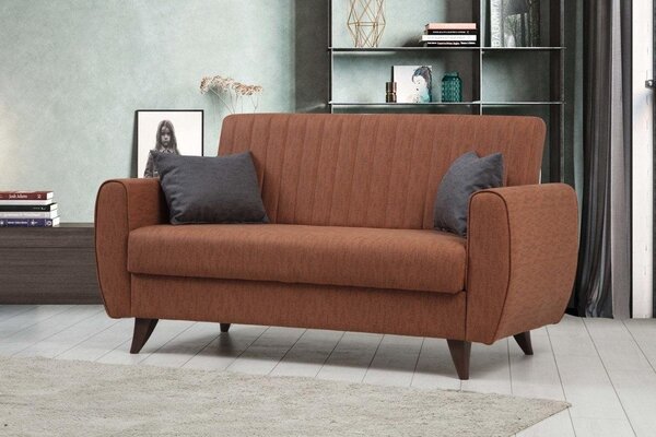 Canapea extensibila cu 2 locuri Alkon cu Lada de Depozitare, 158x86x77 cm