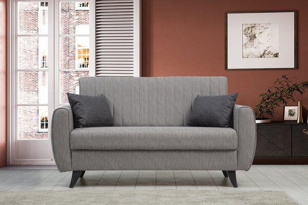 Canapea extensibila cu 2 locuri Alkon cu Lada de Depozitare, 158x86x77 cm