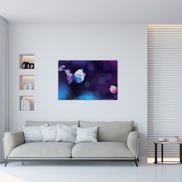 Tablou - Flutute în lavandă (90x60 cm)