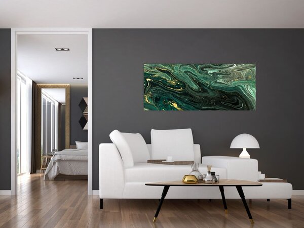 Tablou - Marmură verde (120x50 cm)