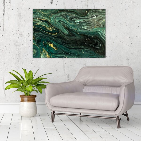 Tablou - Marmură verde (90x60 cm)