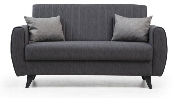 Canapea extensibila cu 2 locuri Alkon cu Lada de Depozitare, 158x86x77 cm