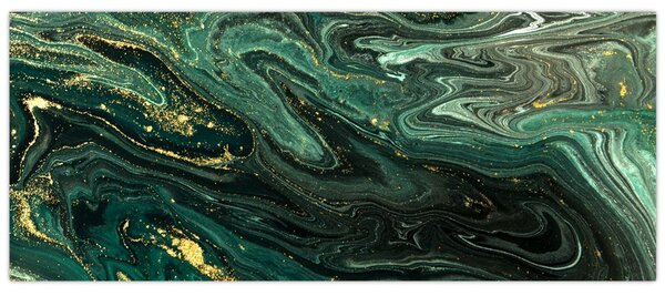 Tablou - Marmură verde (120x50 cm)