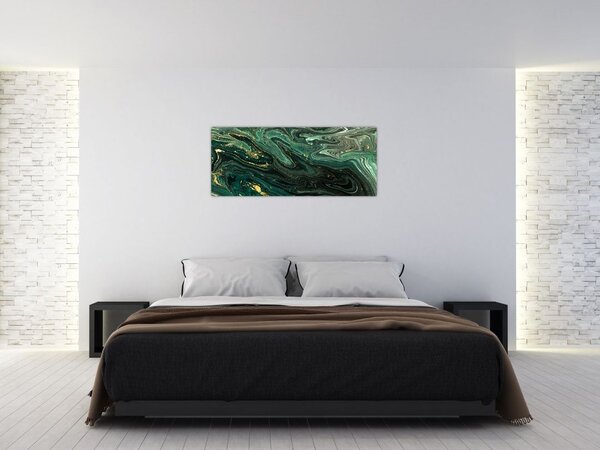 Tablou - Marmură verde (120x50 cm)