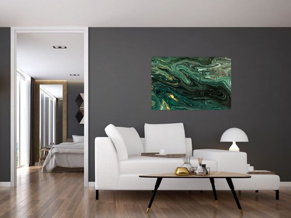 Tablou - Marmură verde (90x60 cm)