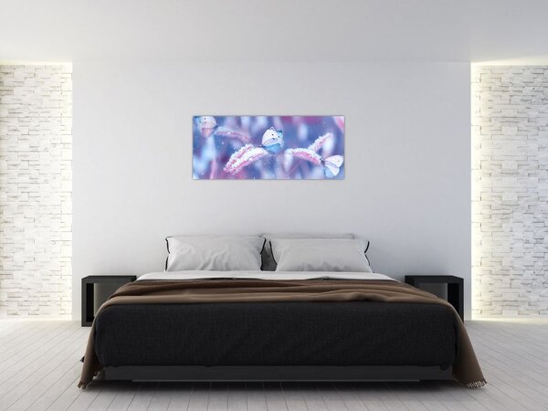 Tablou - Fluturi iarna (120x50 cm)