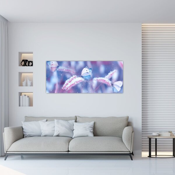 Tablou - Fluturi iarna (120x50 cm)