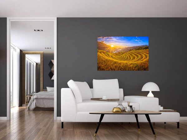 Tablou - Terasele de orez din Vietnam (90x60 cm)