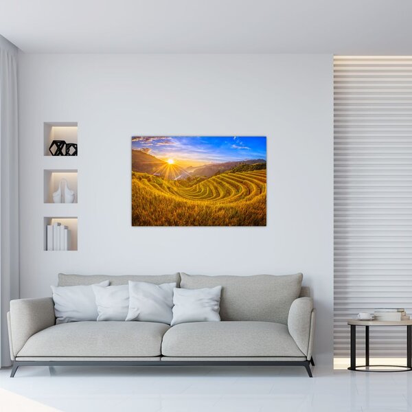 Tablou - Terasele de orez din Vietnam (90x60 cm)