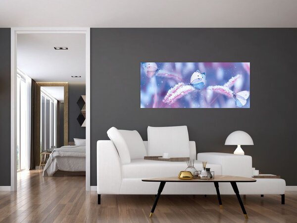 Tablou - Fluturi iarna (120x50 cm)