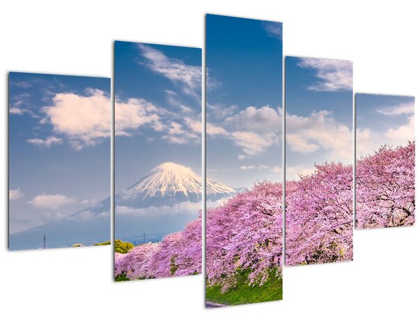 Tablou - Peisaj de primăvară japonez (150x105 cm)