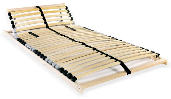 Bază pat cu șipci, 28 șipci, 7 zone, 90 x 200 cm