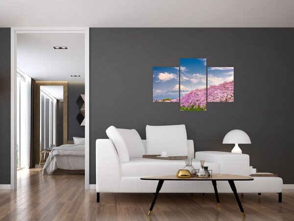 Tablou - Peisaj de primăvară japonez (90x60 cm)