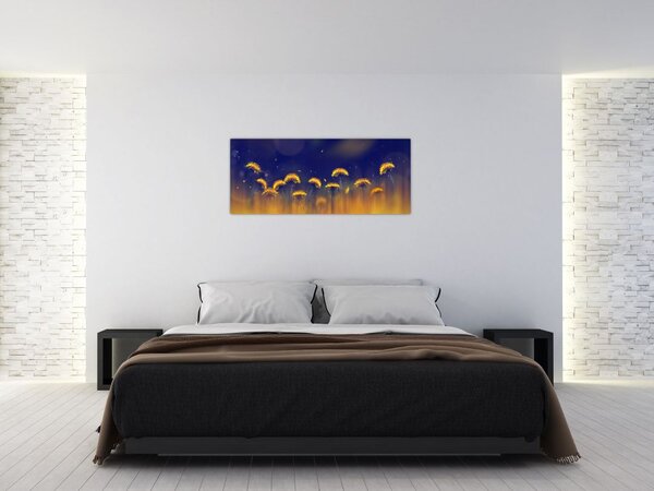 Tablou - Păpădii (120x50 cm)
