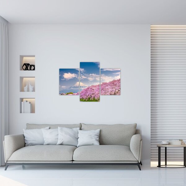 Tablou - Peisaj de primăvară japonez (90x60 cm)
