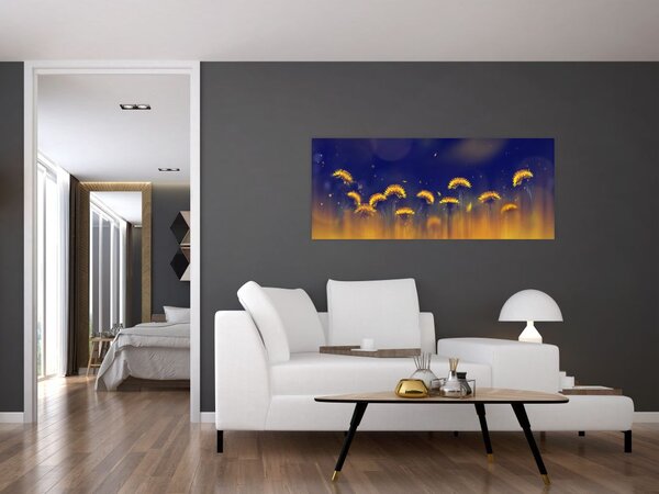 Tablou - Păpădii (120x50 cm)