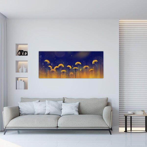 Tablou - Păpădii (120x50 cm)