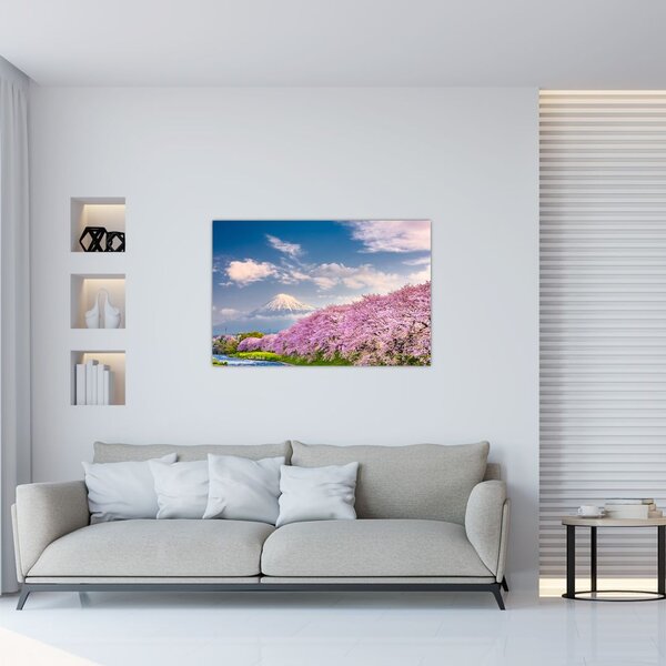 Tablou - Peisaj de primăvară japonez (90x60 cm)