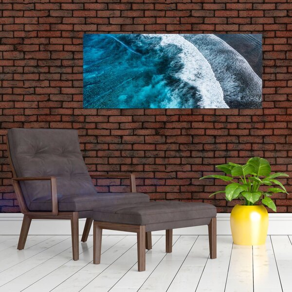 Tablou - Valuri pe mare (120x50 cm)