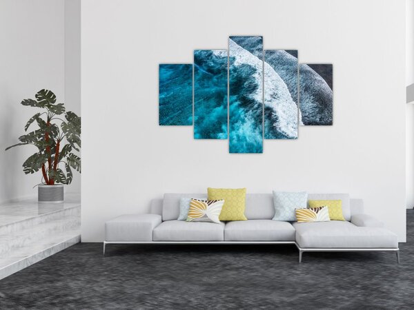 Tablou - Valuri pe mare (150x105 cm)