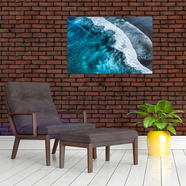 Tablou - Valuri pe mare (90x60 cm)