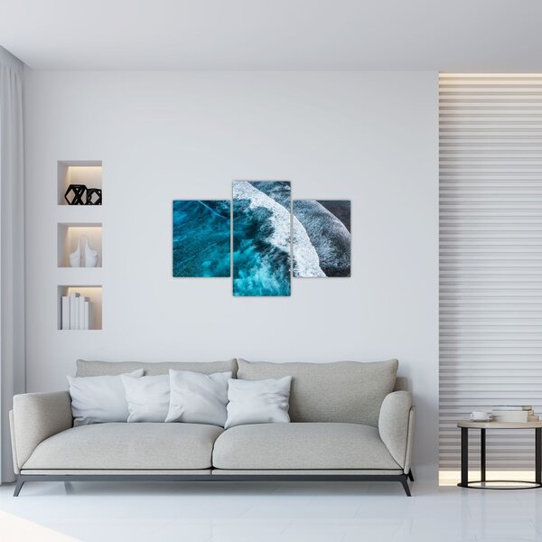 Tablou - Valuri pe mare (90x60 cm)