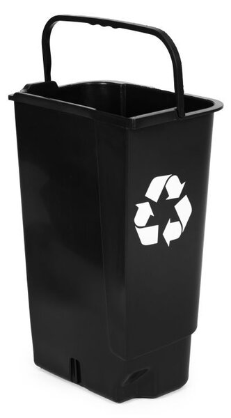 Coș de sortare a deșeurilor 40 l - negru