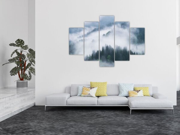 Tablou - Copacii în ceață (150x105 cm)