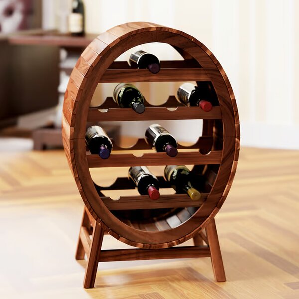 Suport de vin din lemn pentru 12 sticle