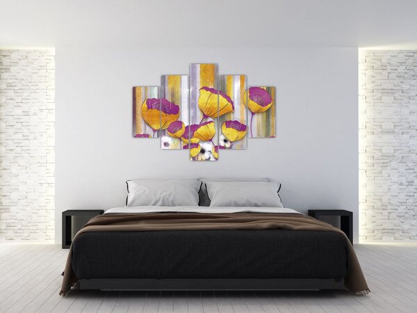 Tablou - Ilustrațir cu flori (150x105 cm)