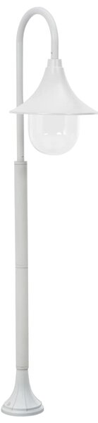 Stâlp de iluminat pentru grădină, alb, 120 cm, aluminiu, E27