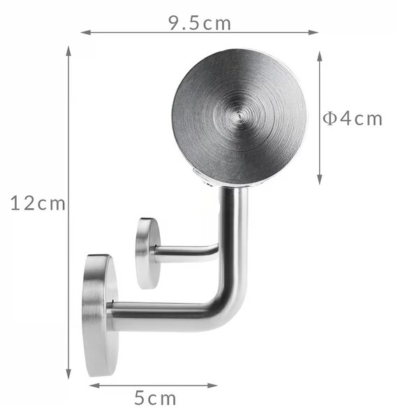 Mâner din oțel inoxidabil 100 cm - extensibil