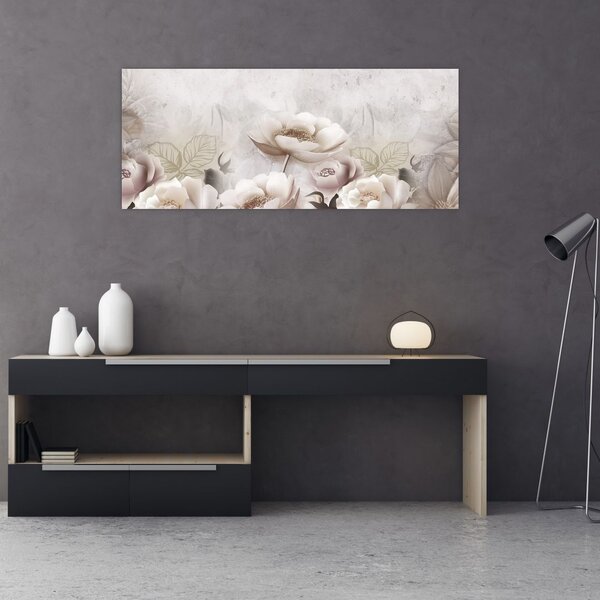 Tablou - Tufe roz (120x50 cm)