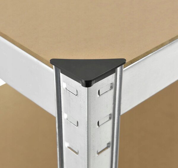 Raft metalic stabil cu 5 rafturi 222 x 90 x 40 cm