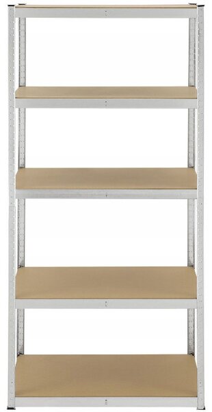 Raft metalic stabil cu 5 rafturi 222 x 90 x 40 cm