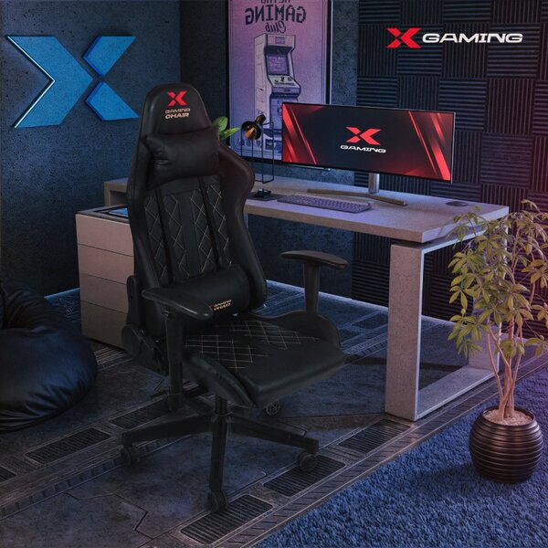Scaun de gaming Xgaming Xcom2 - negru și roz