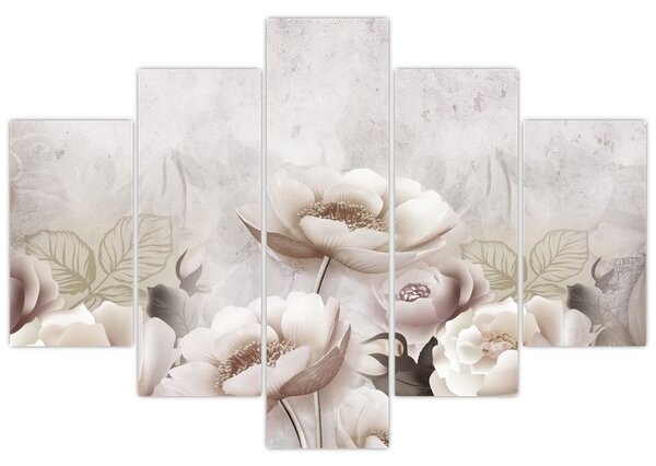 Tablou - Tufe roz (150x105 cm)