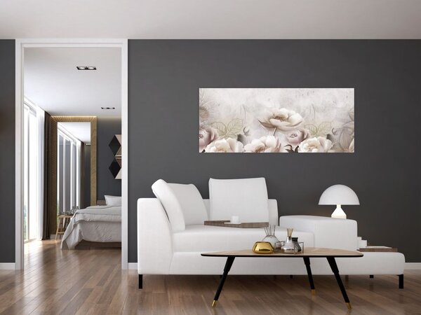 Tablou - Tufe roz (120x50 cm)